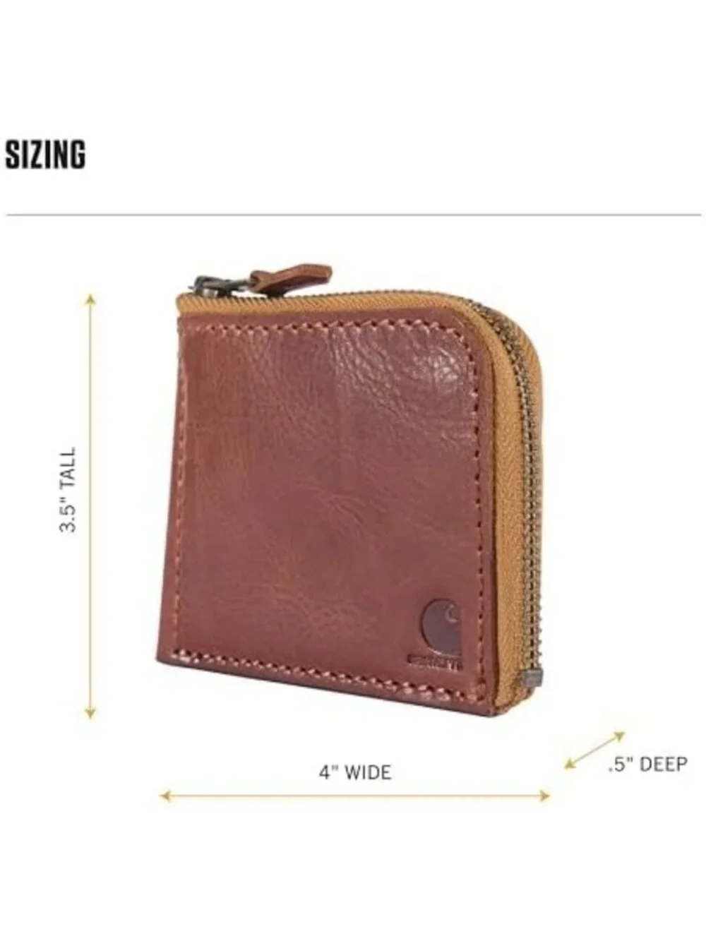 Stylish Brown Leather Zip Wallet | Durable & Compact Design for Everyday Use